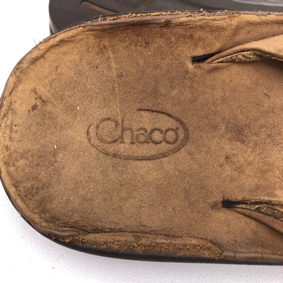 Chaco Brown Leather Playa Sandals Mens 11 main image 10